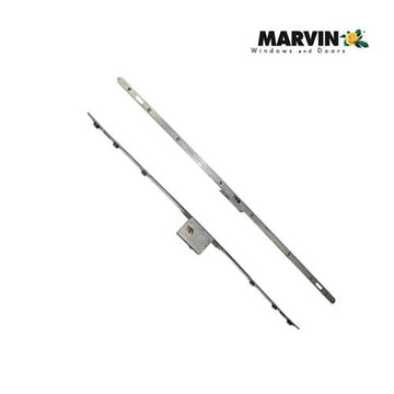 Multipoint Sliding Door Lock 3 Hooks , 1-3/4 Backset - Stainless Steel